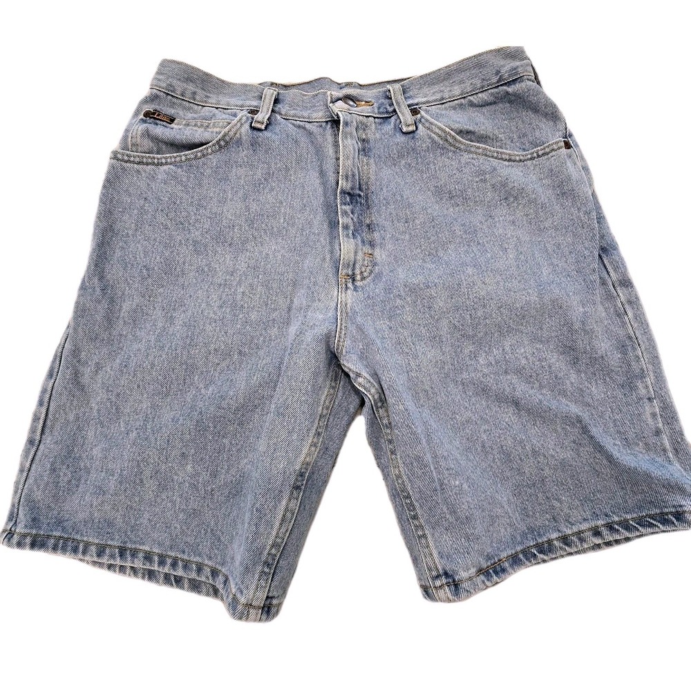 Lee Denim Shorts Mens 34 Vintage Y2K Blue Light Wash Regular Fit Jean‎ Jorts